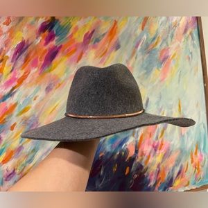 World market felt hat gray